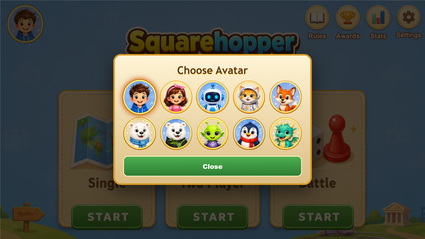Choosing a character